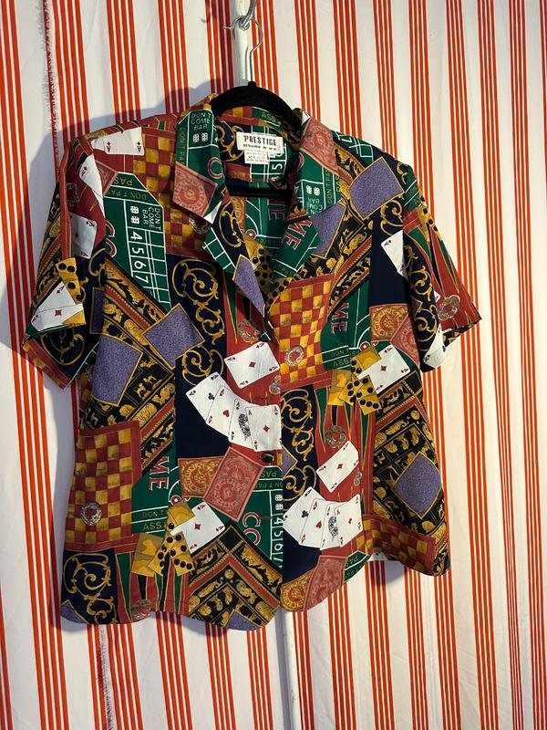 Vintage Casino Themed Shirt made in Australia