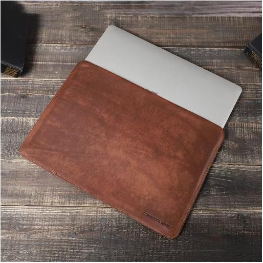 Hide & Carry: Handmade Leather Laptop Pouch