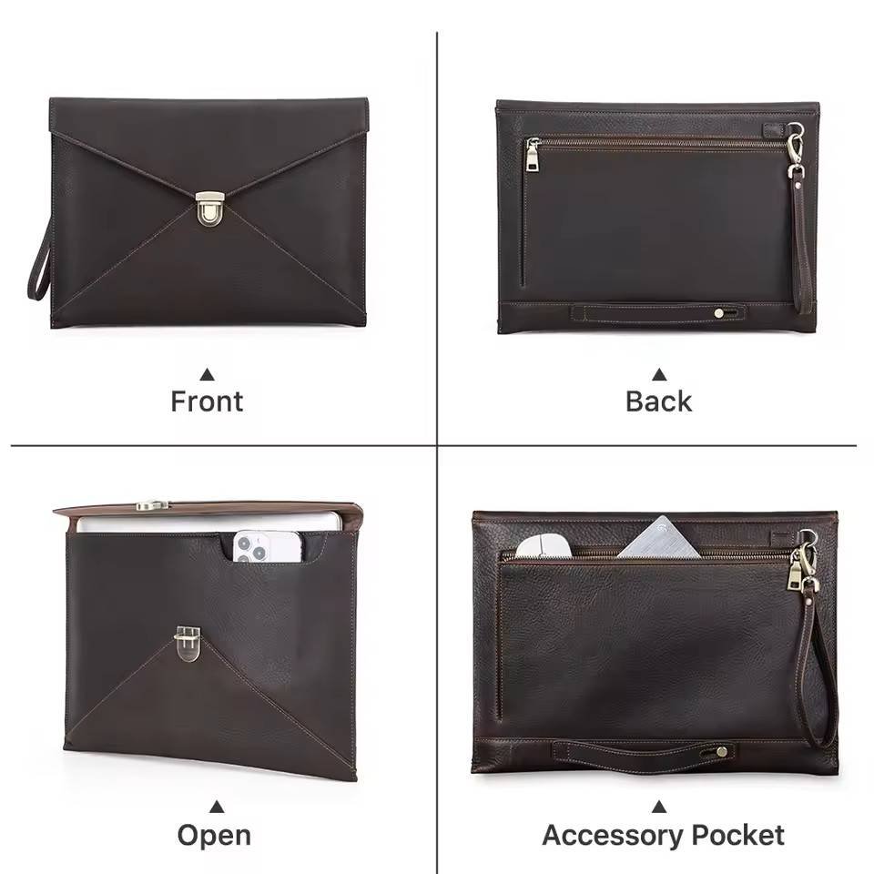 Real Leather Laptop Envelope for MacBook