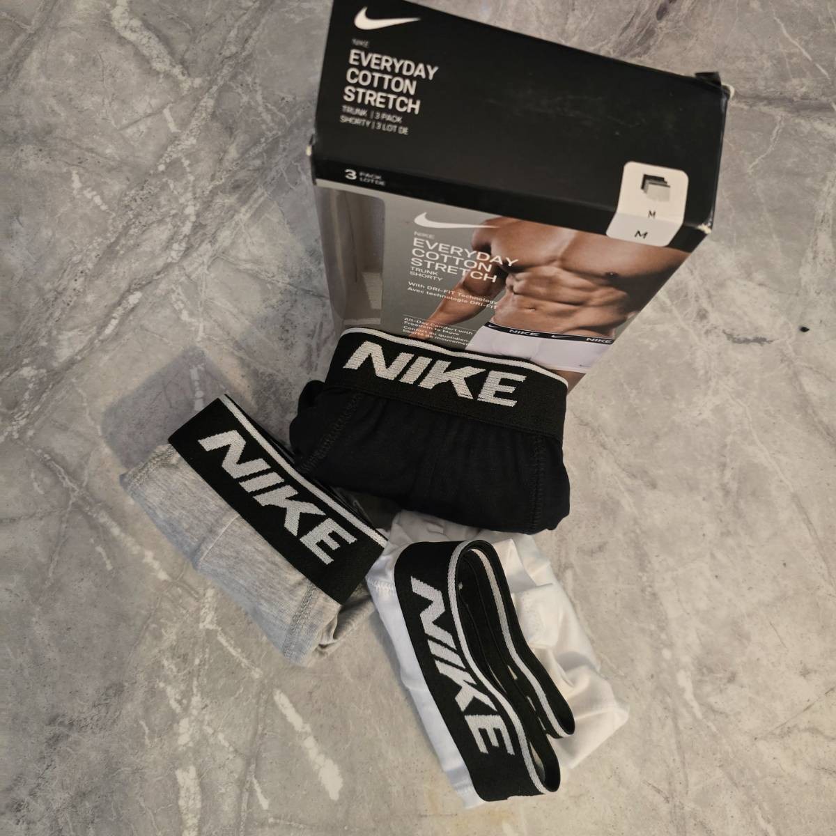 Nike Everyday Cotton Stretch Trunks 3-Pack