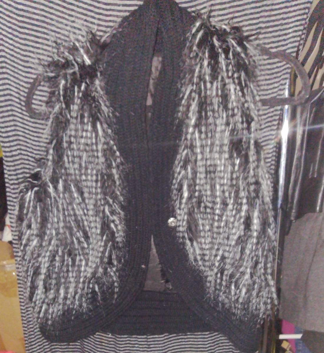 Black Fuzzy Vest