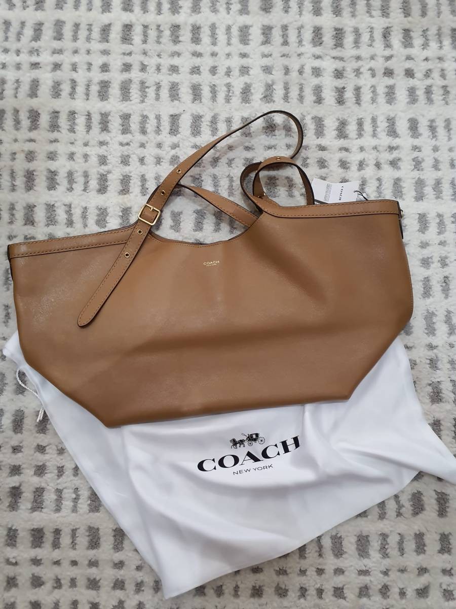 Coach gramercy tote tan