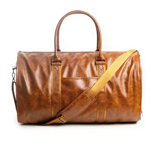 Geestock Waterproof PU Leather Travel Duffle Bag