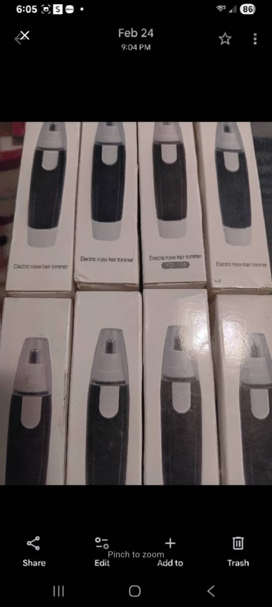 Electric professional nose hair trimmers (PACK)