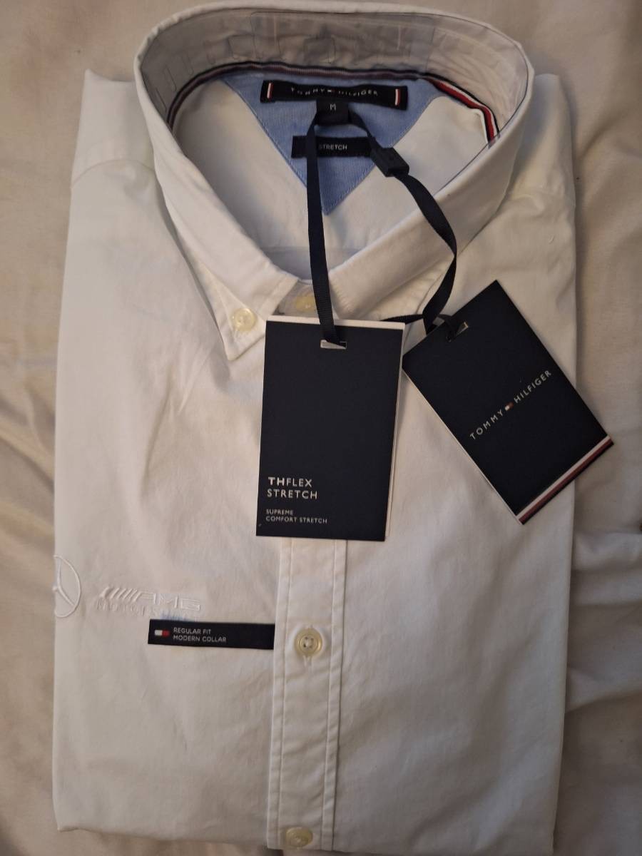 Tommy Hilfiger & mercedes white t shirt medium 