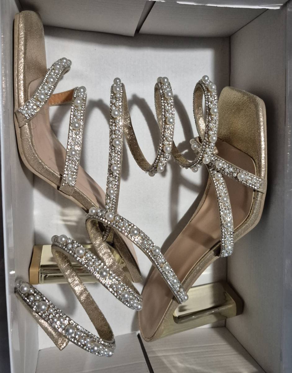 Size 7 Spiral Ankle Wrap Strap Heels