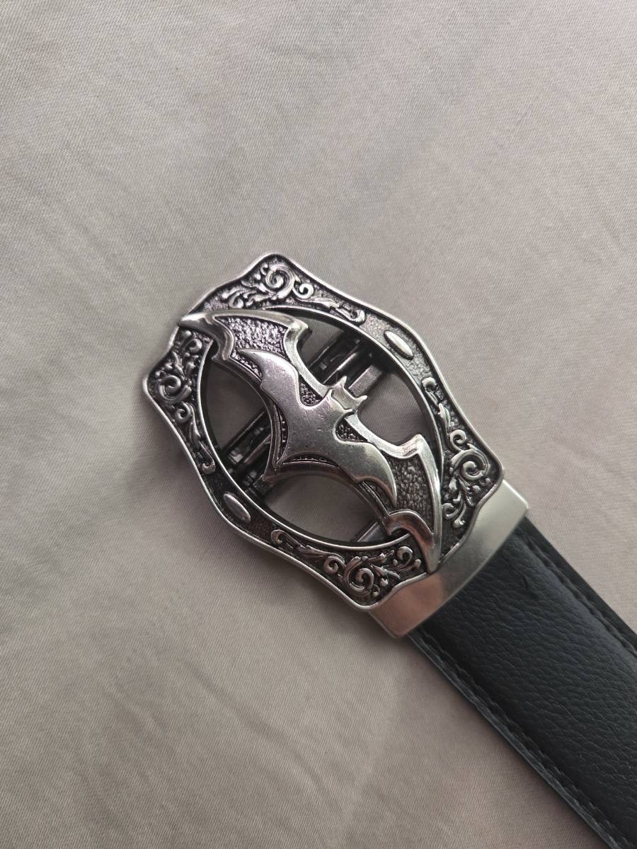 Batman Black & Silver Y2K Adjustable Belt 