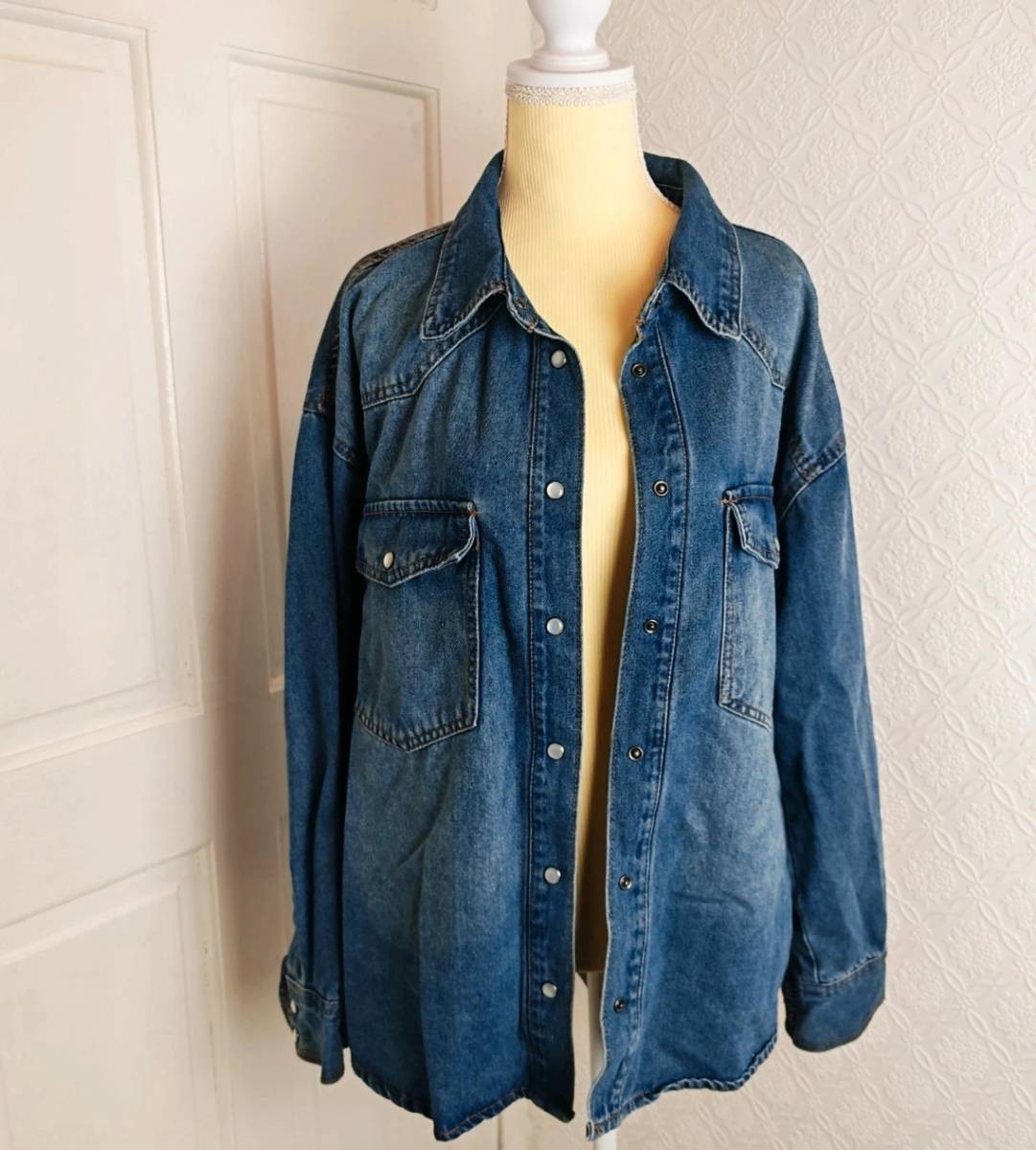 Ci Sono DENIM COLLECTION Women's Blue Denim Jean Shirt/Jacket | Size L